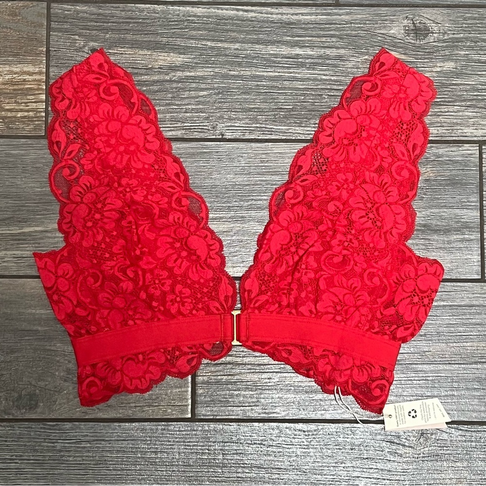 NWT $140 Free People X HAH Got Ur Back Bra Small Spin Me Panties XS Garter SET - Picture 8 of 15